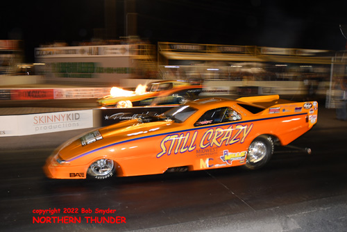 Clay Cunningham - 'Still Crazy' (near lane) 
vs Keith Jackson - 'High Heaven' (far lane)